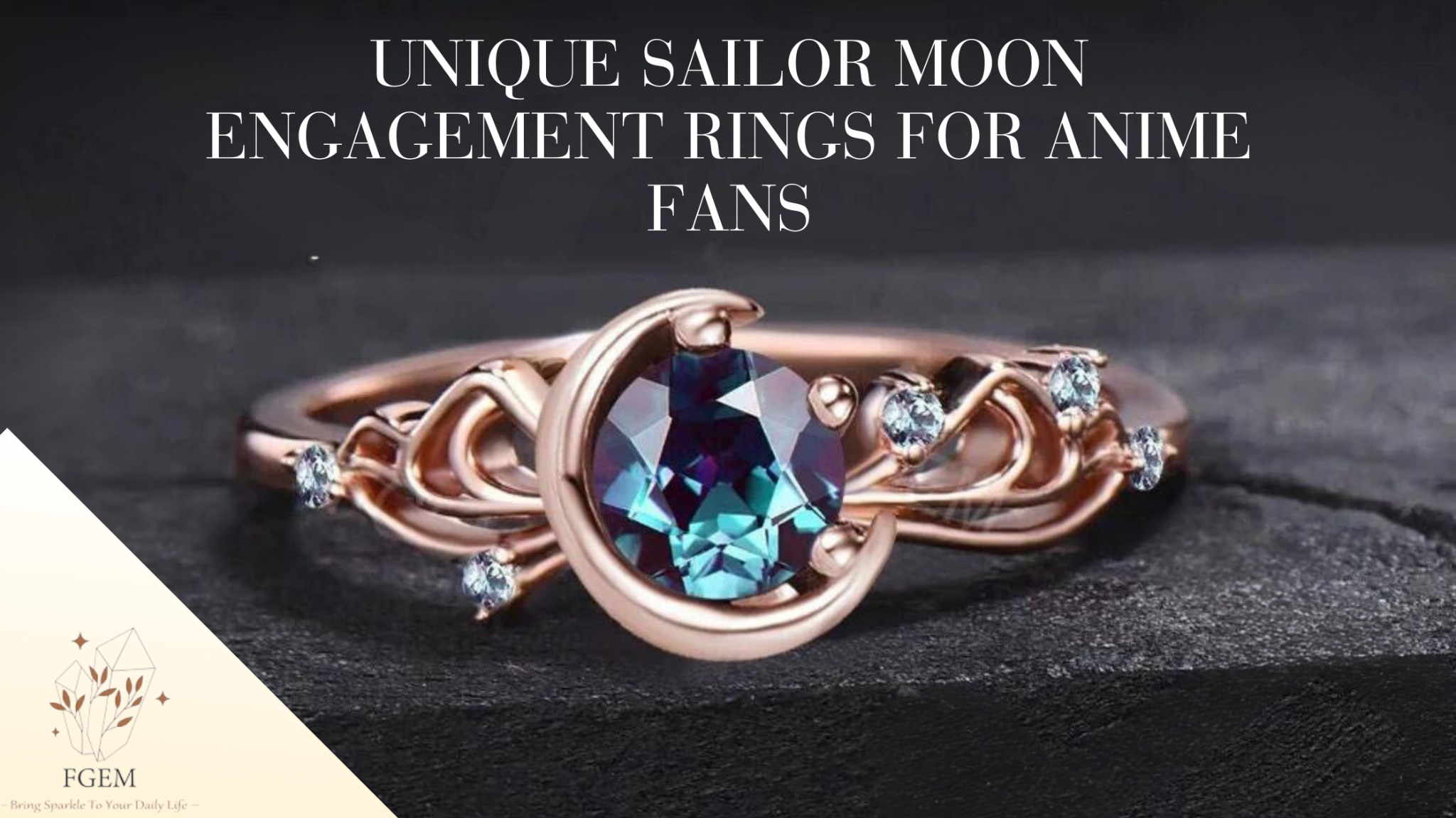 Sailor moon sale inspired engagement ring