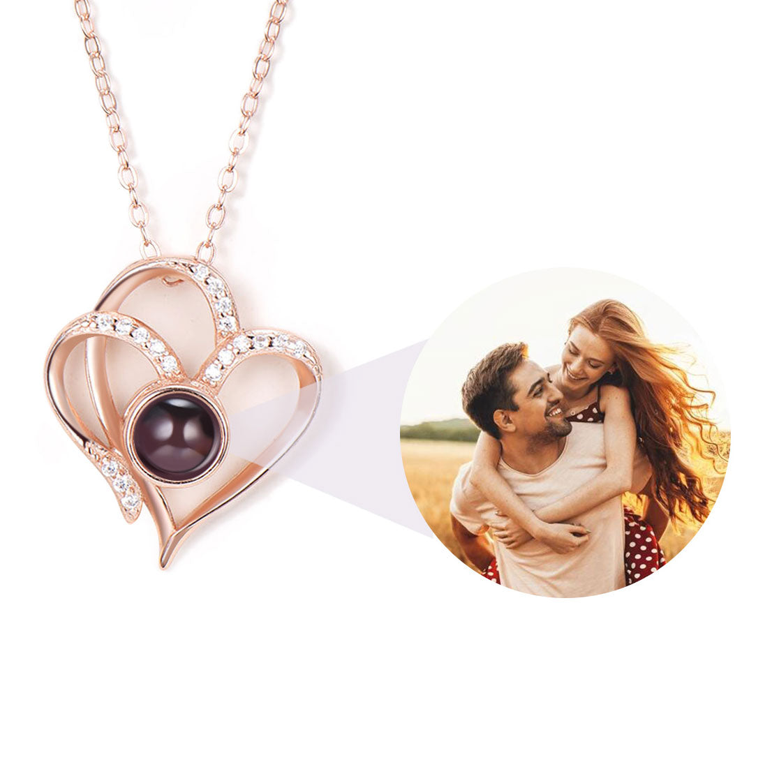 Customize Nano Photo Necklace - Capture Your Unique Love Moments