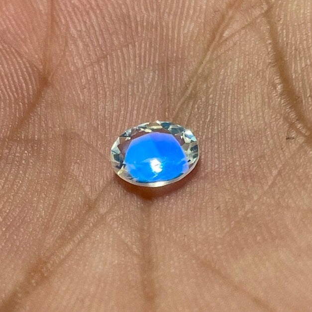 Oval Natural Moonstone Engagement Rings Vintage White Gold Nature Inspired Leaf Cluster Moonstone Moissanite Wedding Ring Anniversary Gifts