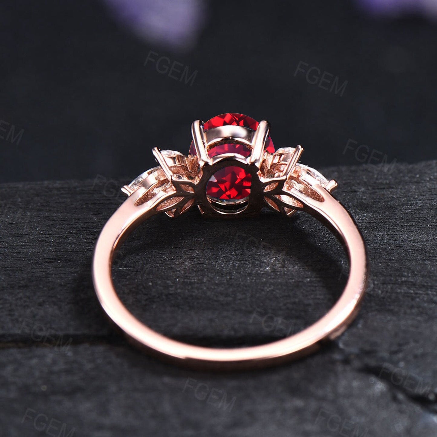 1.5ct Oval Red Ruby Promise Ring Anniversary Gift for Wife Sterling Silver Ring With Stone Red Gemstone Unique July Birthstone Birthday Gift