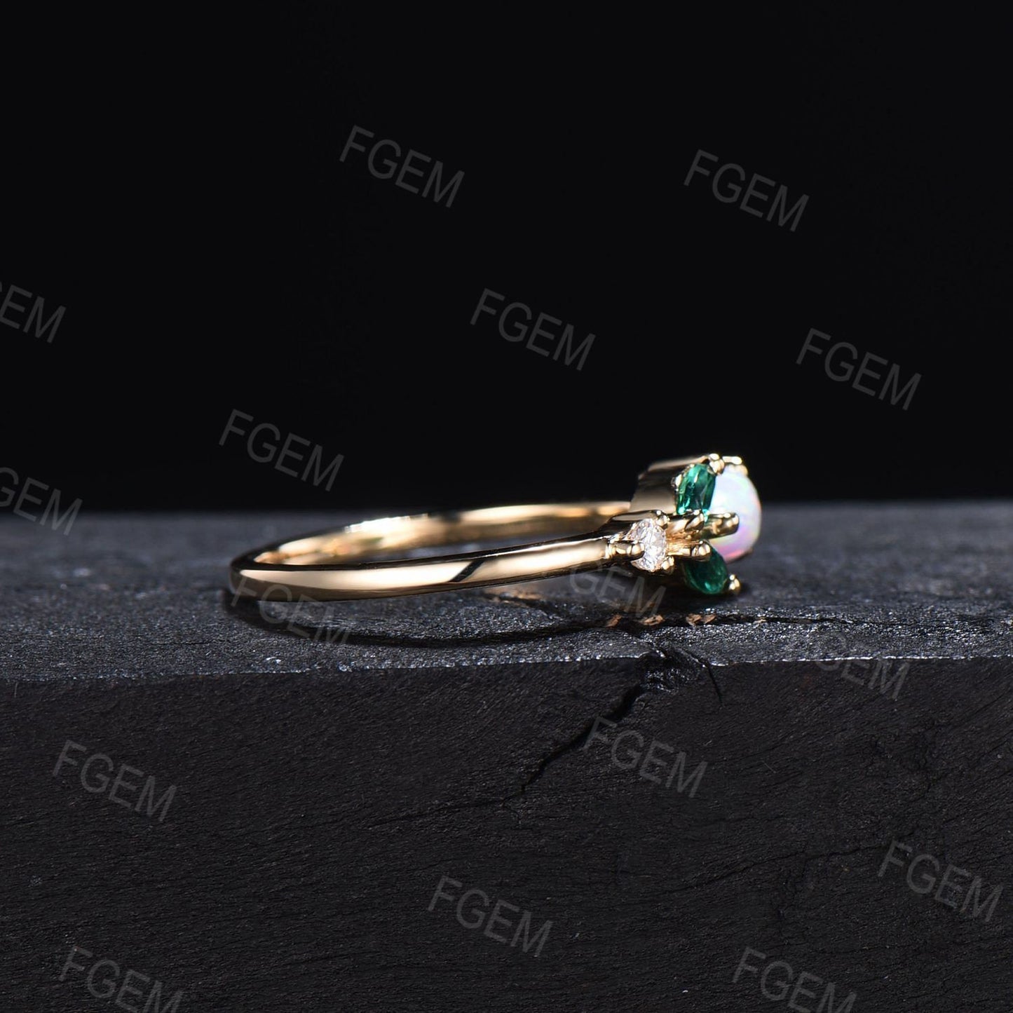 Green Moss Agate Proposal Ring Rose Flower Promise Ring Pear Natural Moss Agate Ring May Birthstone Minimalist Floral Emerald Wedding Rings