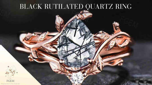 Black Rutilated Quartz Ring: Elegance Meets Mystique in Jewelry Design