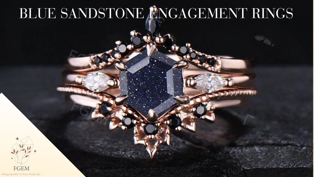 Blue Sandstone Engagement Rings: A Guide to Unique and Sparkling Choices