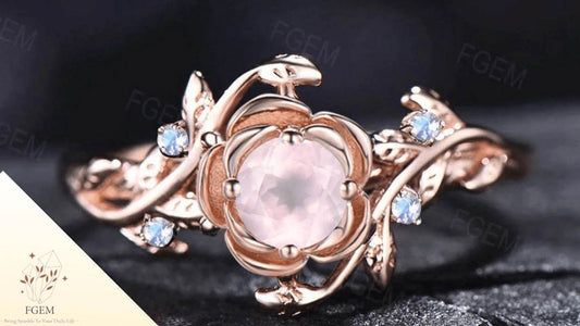 Rose Quartz Magic: Engagement Rings that Captivate