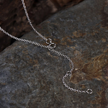 Minimalist 14K White gold Kite Cut Blue Sapphire Necklace Unique September Birthstone Blue Gemstone Polaris Pendant Delicate Necklace Gift